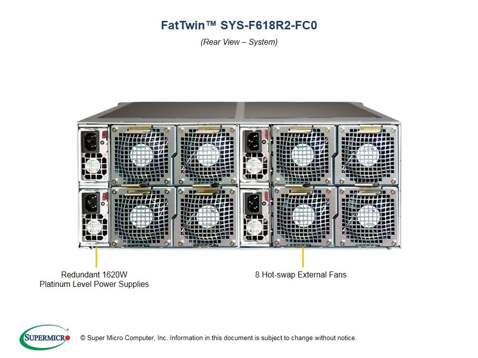 Supermicro SYS-F618R2-FC0 — front view