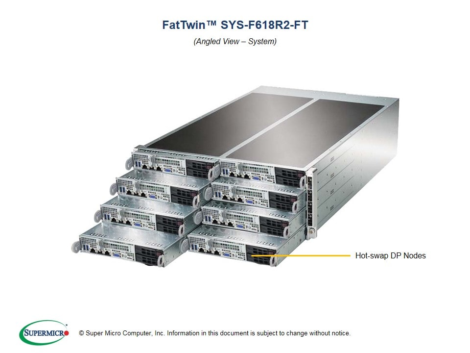 Supermicro SYS-F618R2-FT — angle view