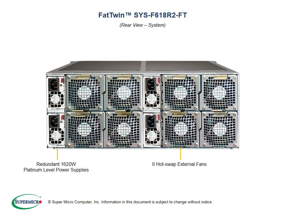Supermicro SYS-F618R2-FT — front view