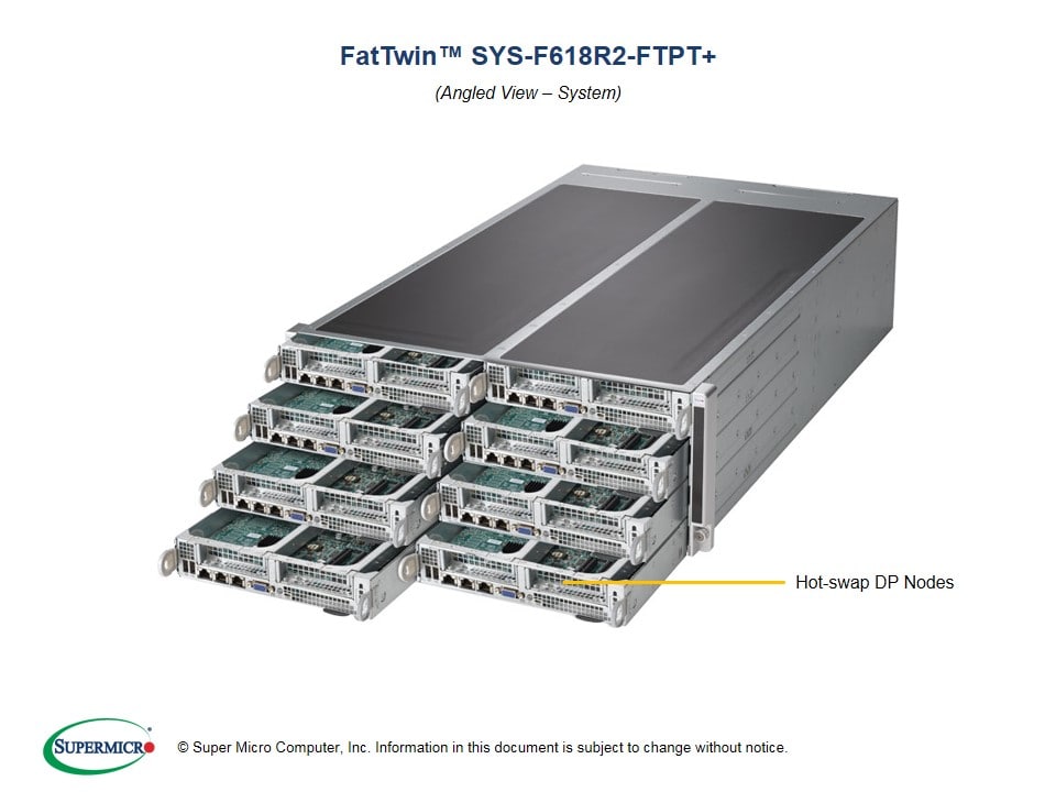 Supermicro SYS-F618R2-FTPT — angle view