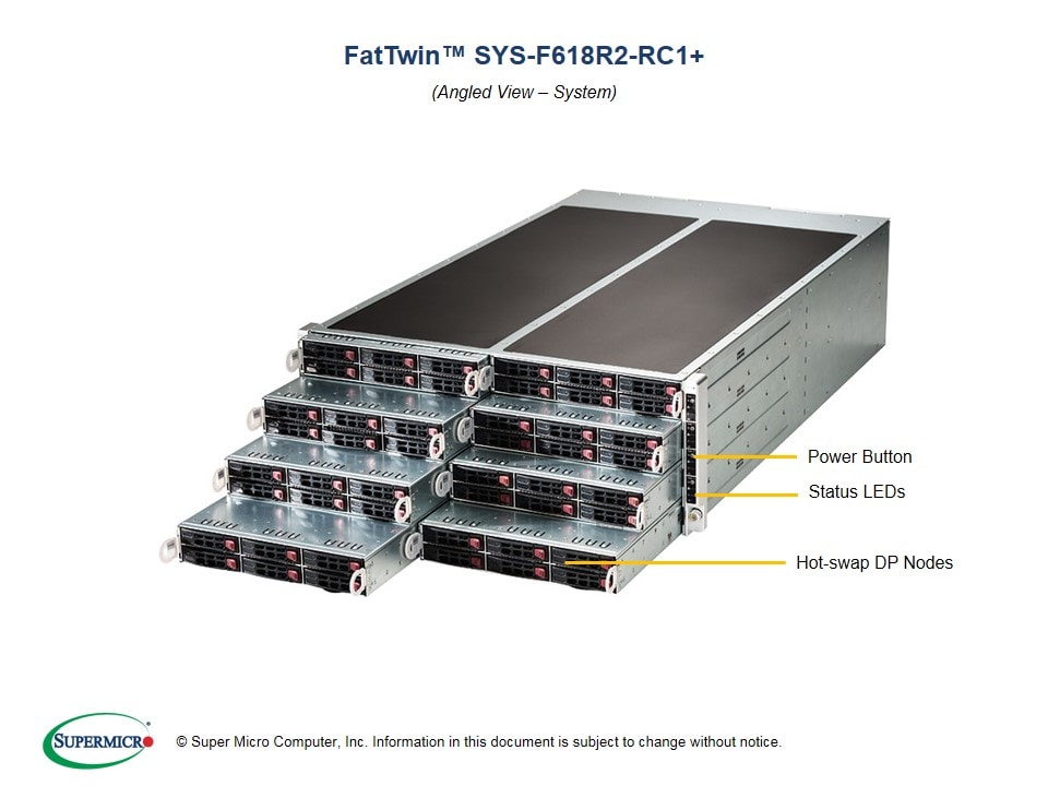 Supermicro SYS-F618R2-RC1 — angle view