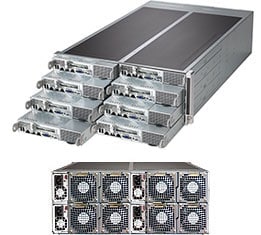 Supermicro SYS-F618R3-FT — top view