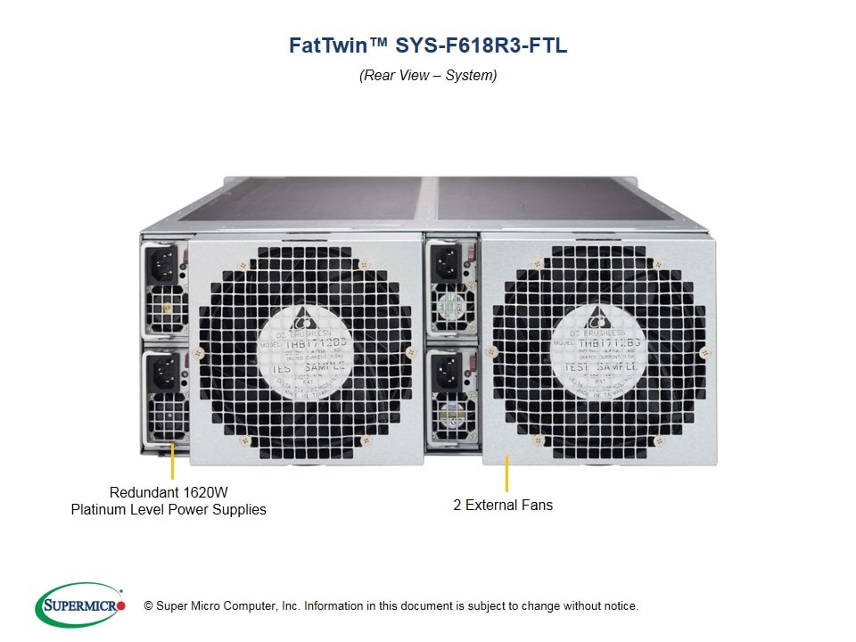 Supermicro SYS-F618R3-FTL — front view