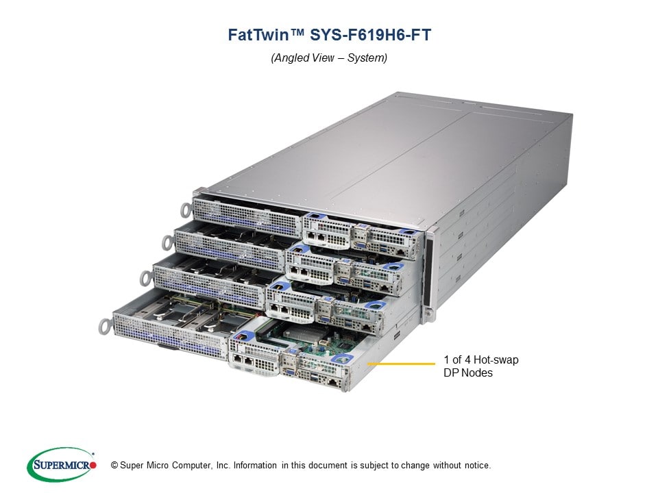 Supermicro SYS-F619H6-FT — angle view