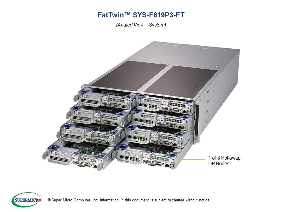 Supermicro SYS-F619P3-FT — angle view