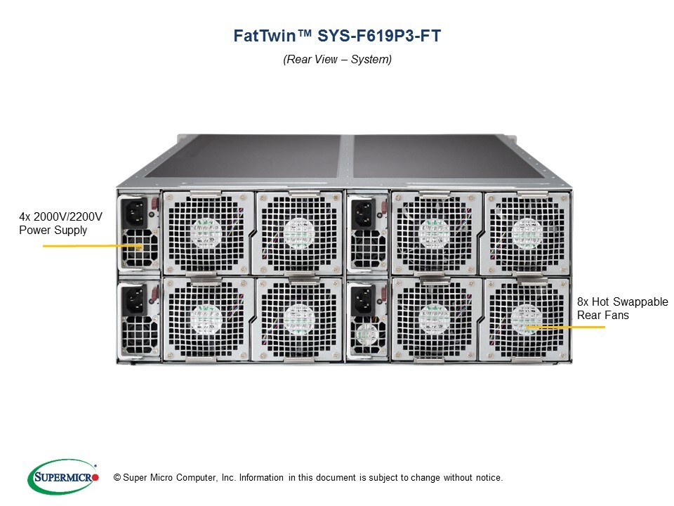 Supermicro SYS-F619P3-FT — front view
