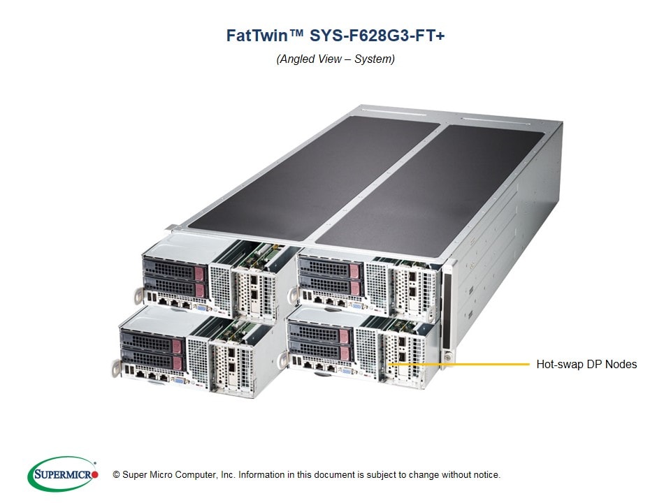 Supermicro SYS-F628G3-FT — angle view