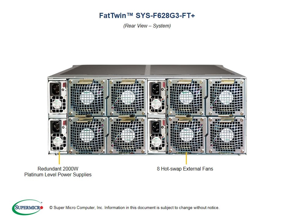 Supermicro SYS-F628G3-FT — front view