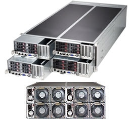 Supermicro SYS-F628R2-FTPT — top view