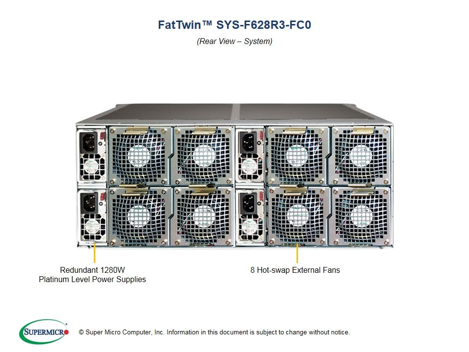 Supermicro SYS-F628R3-FC0 — front view