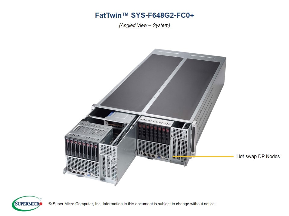 Supermicro SYS-F648G2-FC0 — angle view
